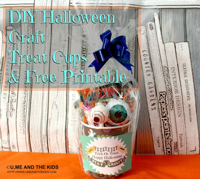 Amazing DIY Halloween Treat Cups & Free Printable