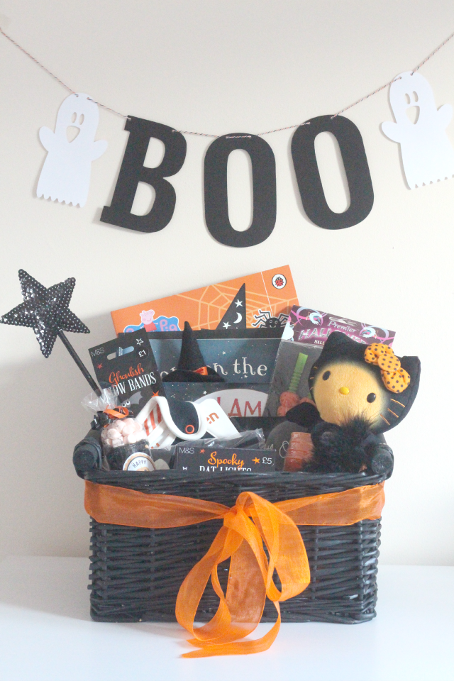 make a toddler halloween basket