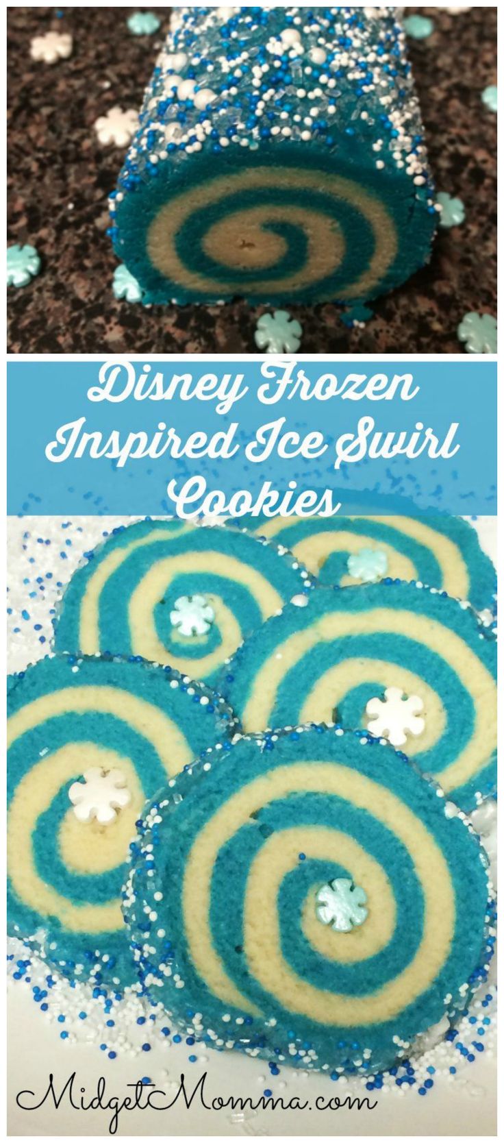 Frozen Party Ideas - Frozen Swirl Cookies