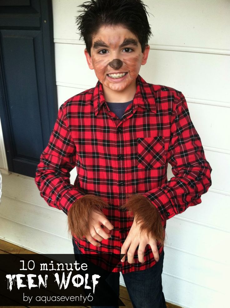 teen wolf diy halloween costume for kids tutorial