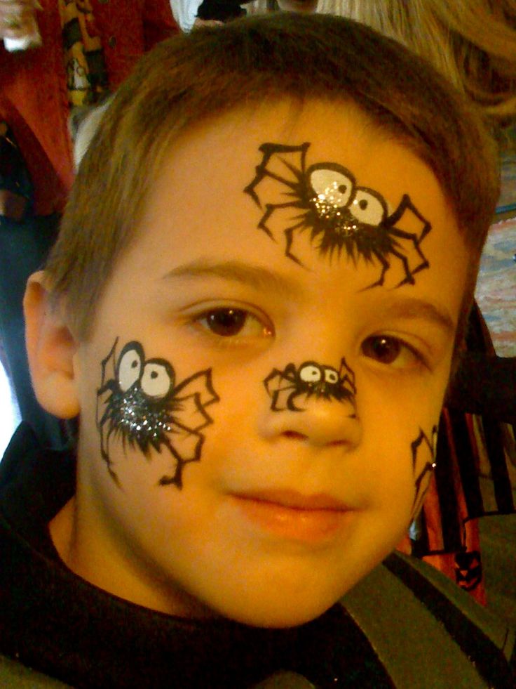 Creepy Fun Spider Halloween Face Paint