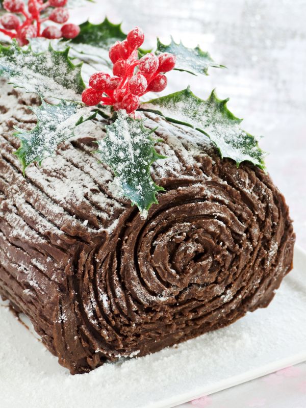 16 Awesome Christmas Day Dessert Recipes - Chocolate Yule Log Tutorial