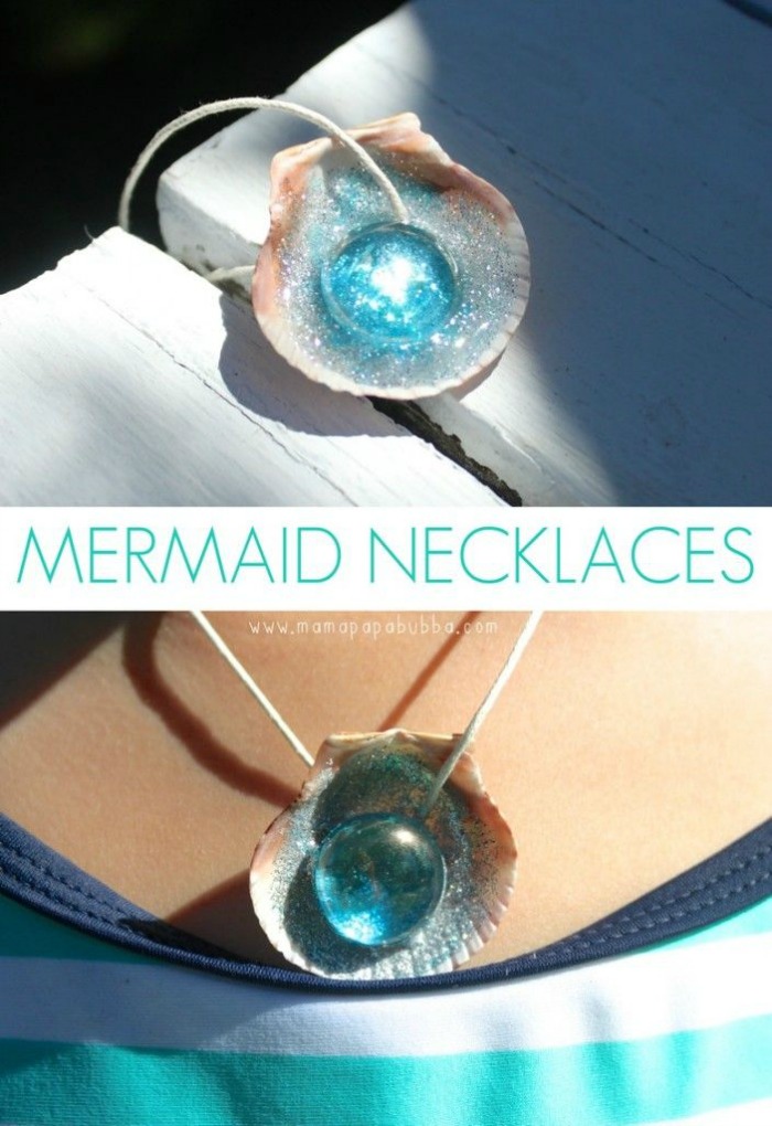 21 MERMAID BIRTHDAY PARTY IDEAS FOR KIDS - DIY Mermaid Necklaces