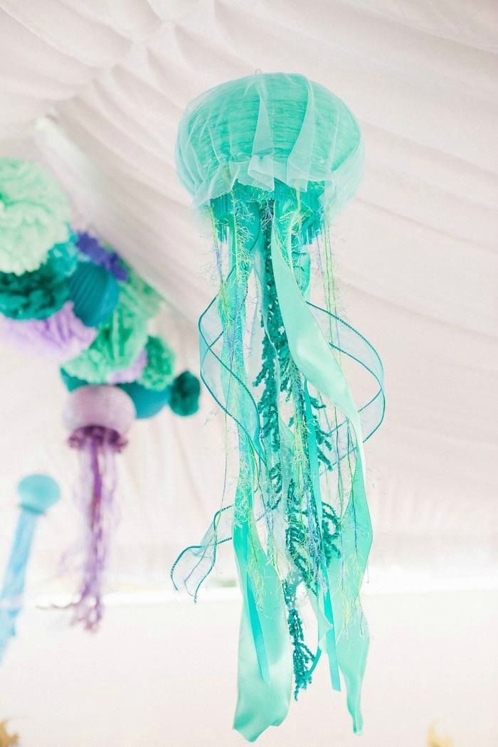 21 MERMAID BIRTHDAY PARTY IDEAS FOR KIDS - Jellyfish Decorations