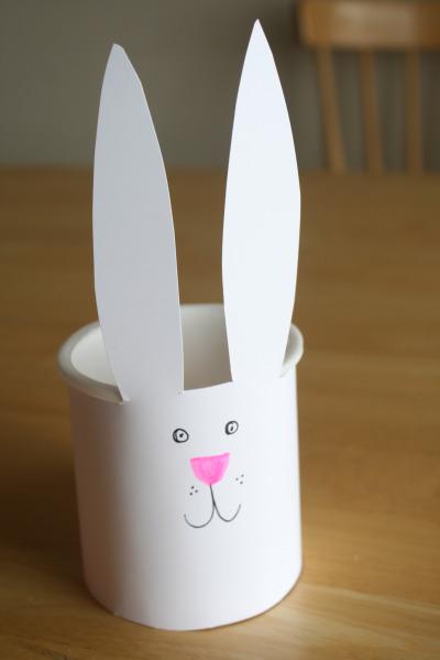 Easter Crafts Home Made Bunny Basket