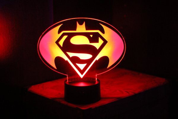 Batman Vs Superman Bedroom Ideas - Night Light