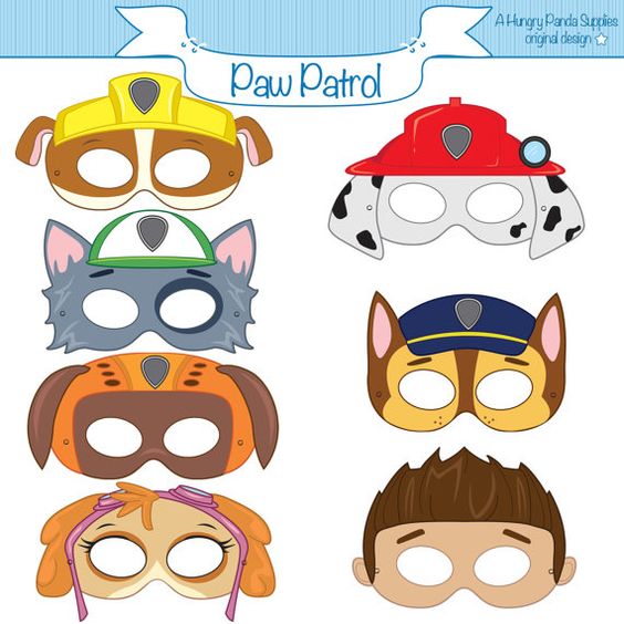 21 Paw Patrol Birthday Party Ideas - Paw Patrol Printable Masks