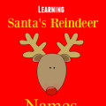 Kids Activities Learning Santas Reindeer names
