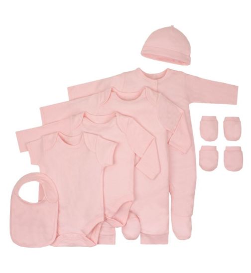 Boots Deals - Baby Basics Pink 8 Piece Set - Mini Club