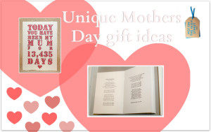 Unique Mothers Day gift ideas