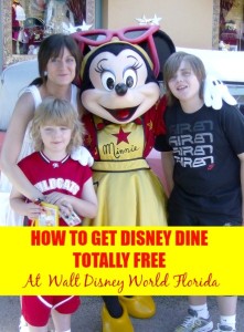 how to get the disney dine totally free at walt disney florida